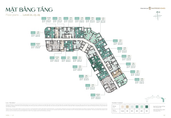 Mặt bằng tặng căn hộ CT04 L2