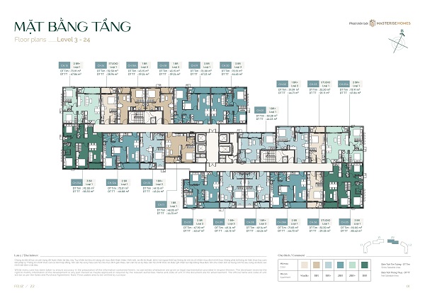 Mặt bằng tầng căn hộ CT04 Z2