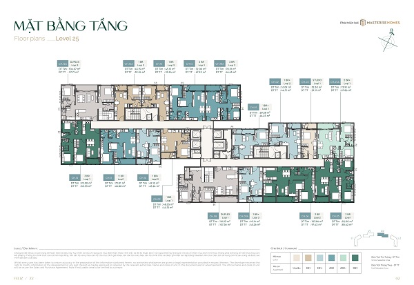 Mặt bằng tầng căn hộ CT04 Z22