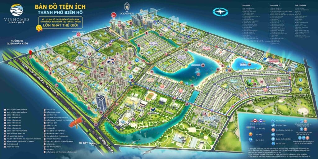 Tiện ích của Vinhome Ocean Park